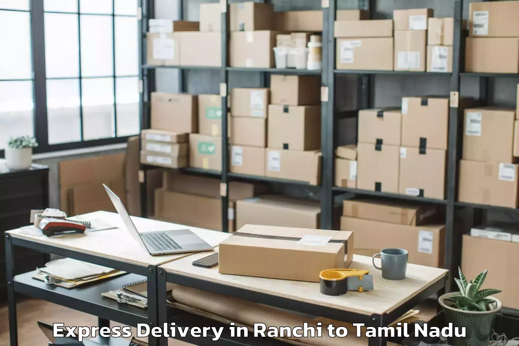 Leading Ranchi to Kadavur Express Delivery Provider